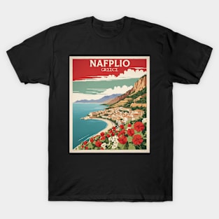 Nafplio Greece Tourism Vintage Poster T-Shirt